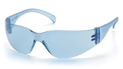 Pyramex Intruder Safety Eyewear Clear Frame Full Foam Padding Clear Anti-Fog Lens - color: Infinity Blue Lens/ Infinity Blue Frame, style: Standard