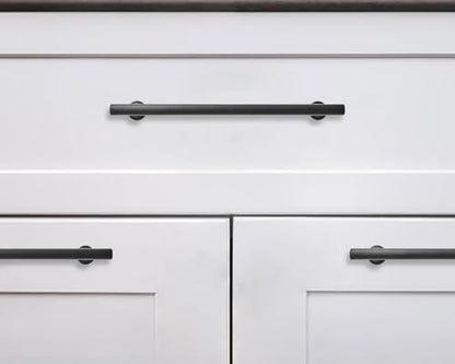 khtumeware 10 Pack 3 Inch(76mm) Matte Black Cabinet Pulls Kitchen Solid Heavy Duty Cabinet Pulls Kitchen Cabinet Hardware for Cupboard Drawer Handles Dresser Pulls - color: Matte Black, size: 3"(76mm) Hole Center