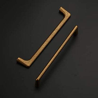 Amerdeco 10 Pack Antique Brass Cabinet Pulls 6.3" - color: Antique Brass, size: 6.3" hole center