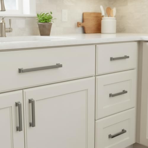 Alzassbg 3" Brushed Black Nickel Cabinet Pulls 10 Pack, AL3071BBN - color: Brushed Black Nickel, size: 3" Hole Center