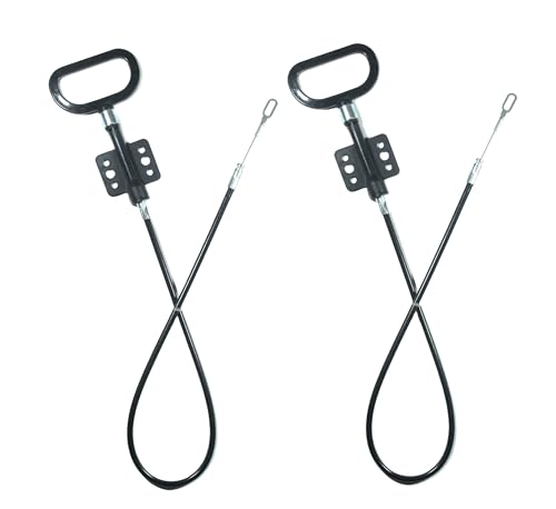 Recliner Sofa and Reclined Chair Replacement Cable D Handle Pull Type, O-Shaped End,Total Cable Length(Include Handle):27inch,Exposed Length:2.5inch DASO-4, 2Pcs - size: Total Length:27inch,Exposed Length:2.5inch