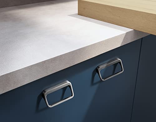 Goo-Ki Brushed Nickel Cabinet Pulls with 2.5'' Hole Center(64mm),Modern Zinc Alloy Drawer Pulls for Drawer,Wardrobe,Cupboard,6 Pack - color: Brushed Nickel, size: 2.5'' HOLE CENTERS