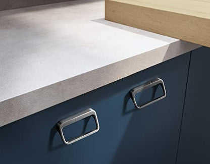 Goo-Ki Brushed Nickel Cabinet Pulls with 2.5'' Hole Center(64mm),Modern Zinc Alloy Drawer Pulls for Drawer,Wardrobe,Cupboard,6 Pack - color: Brushed Nickel, size: 2.5'' HOLE CENTERS