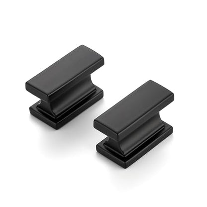 Matte Black Cabinet Pulls, Single Hole, 10 Pack, Heavy Duty - color: Matte Black, size: Single Hole