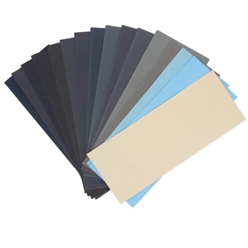 51Pcs Ultra Fine Wet Dry Sandpaper 120to 5000 7000 8000 10000 Grit - size: 51PCS