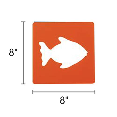 Colorations - EANST Animal Shape Stencils Set of 12 8" Plastic Stencils for Kids Arts and Crafts Material - style: Animals 12PK
