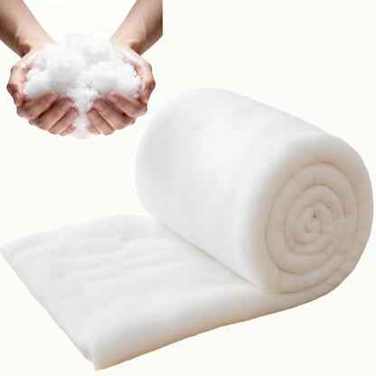 Upholstery Batting, Dacron Polyester Cushion Wrap for Foam Padding, Cushions & DIY Upholstery Projects (36" Wide × 5 Yards)