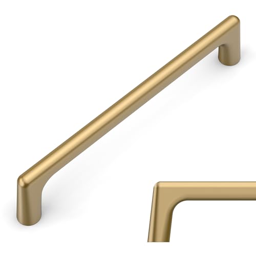 Amerdeco 10 Pack Champagne Bronze Cabinet Pulls 5" - color: Champagne Bronze, size: 5" hole center