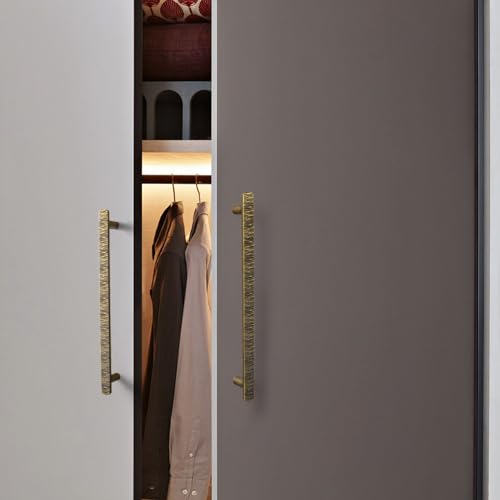 Goo-Ki 7-1/2 Inch（192mm） Hole Centers Luxurious & Sturdy Zinc Alloy Cabinet Handls,Antique Brass Cabinet Pulls for Kitchen,Drawer,Cupboard & Wardrobe,6 Pack - color: Antique Brass, size: 7.6 inch (192 mm) Hole Centers, style: Pulls With No Backplate