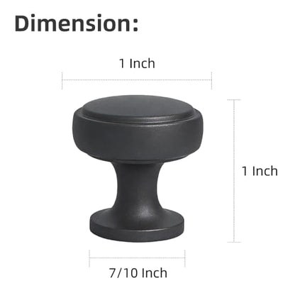 Soft-Touch Gray Solid Zinc Alloy Cabinet Knob 4 Pack Round Knurled Cabinet Handle Hardware Drawer Pulls (4, Soft-Touch Gray) - color: Soft-Touch Gray