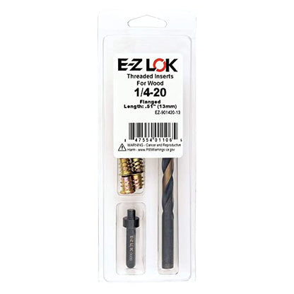 E-Z LOK Thread Repair Kit, 0.25-20 - size: 1/4-20 x 13mm, style: Flanged