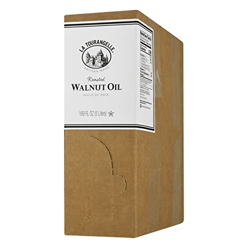 La Tourangelle, Roasted Walnut Oil, Plant-Based Source of Omega-3 Fatty Acid, Cooking, Baking, & Beauty, 169 fl oz - size: 169 Fl Oz