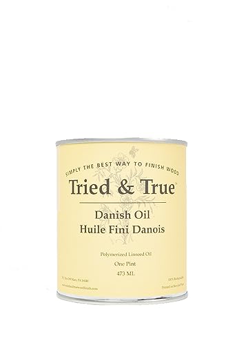 Tried & True Danish Oil, Pure Polymerized Linseed Oil Wood Finish, Pint - size: Pint