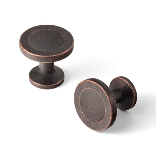 12 Pack Antique Oil Rubbed Bronze Cabinet Knobs, Drawer Knobs - color: Antique Oil Rubbed Bronze