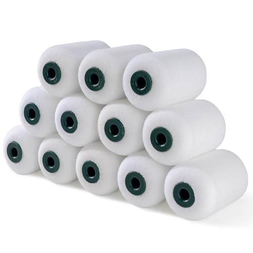 Mini Foam Paint Roller Covers, 2 Inch, 12 Pack, High Density - size: 2 inch,12 pack