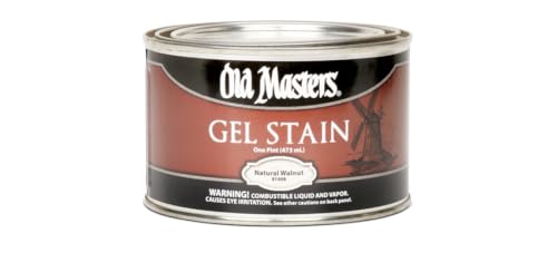 Old Masters 81608 Gel Stain Pint, Walnut - color: Walnut, size: 1 Pint (Single)