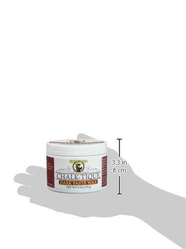 Howard Products Chalk-Tique Dark Paste Wax for Wood - Dark Chalk Paint Polish, Beeswax Wood Polish - Enhance and Distress Home Décor - 6 oz - size: 6 Ounce (Pack of 1)