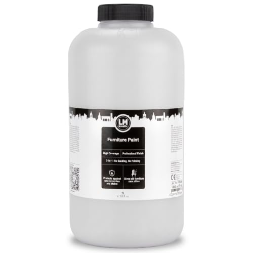 LM Furniture Paint 67,63 fl oz - Chalk White - - color: Chalk White, size: 67.63 Fl Oz (Pack of 1)