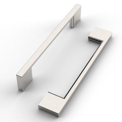 FILTA 10 Pack 5 Inch(128mm) Hole Centers Brushed Nickel Cabinet Pulls,Stylish Satin Nickel Cabinet Pulls Zinc Alloy Cabinet Hardware for Cabinets Cupboard Handles Drawer Pulls - color: Brushed Satin Nickel, size: 5" Hole Center, style: 10pack