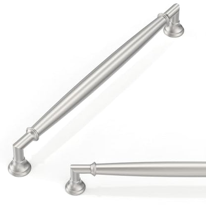 10 Pack Brushed Satin Nickel Cabinet Pulls 7.5 Inch(192mm) Kitchen Cabinet Handles Cabinet Hardware for Drawer Pulls - color: Brushed Satin Nickel, size: 7.5" Hole Center