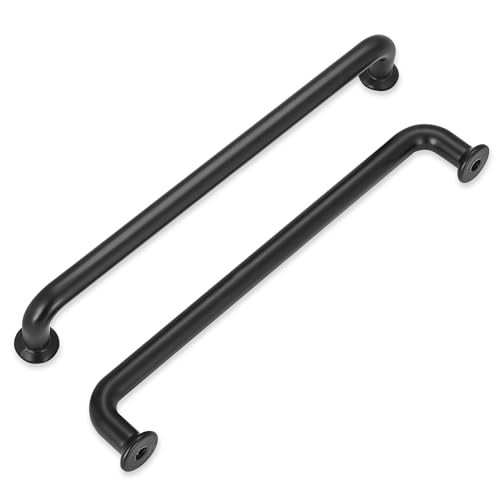 Malimali 10 Pack 7-1/2" Matte Black Kitchen Cabinet Handles Drawer Pulls - color: Matte Black-10 Pack, size: 7-1/2"/192MM Hole Centers