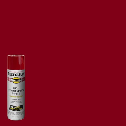 Rust-Oleum Professional High Performance Gloss Regal Red Spray Paint - color: Gloss Regal Red, size: 15 Ounce (Pack of 1)
