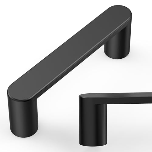 Amerdeco 10 Pack ZH0005MB Matte Black Cabinet Pulls 3" - color: Matte Black, size: 3" hole center