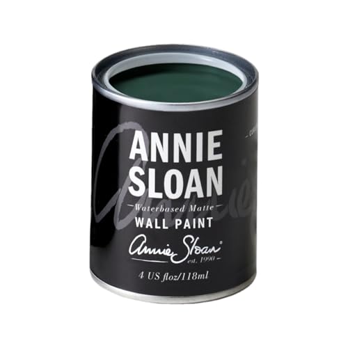 Annie Sloan Wall Paint (Knightsbridge Green, 4 Fl Oz Tester) - color: Knightsbridge Green, size: 4 Fl Oz (Pack of 1)