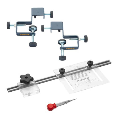 POWERTEC 72223 Cabinet Hardware Jig w/Drawer Front Installation Clamps Kit, Precision Marking System and Drawer Face Clamp for Installing Pulls, Knobs, Handles on Cabinet & Drawer - style: Cabinet Hardware Jig + Front Installation Clamps