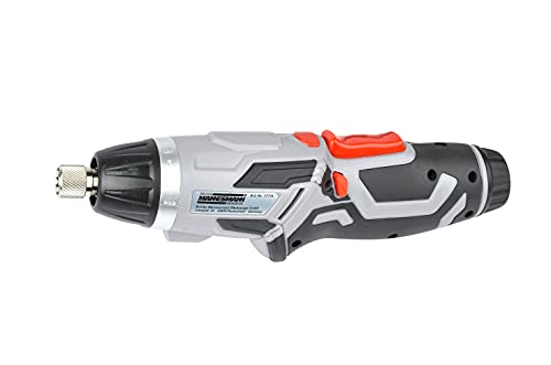 Brüder Mannesmann Cordless Screwdriver 3.6 V Mini Stick Screwdriver with Li-ion Battery, 6 Speed Levels, Compact and Lightweight, Ideal for DIY and Furniture Assembly, 52-Piece Bit Assortment | M17735