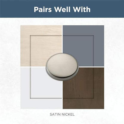 Franklin Brass Francisco (5-Pack) Cabinet Handles 4" Hole Center Pulls | Satin Nickel Hardware Kitchen Door, Drawers, Dressers, Furniture P29617Z-SNA-B - color: Satin Nickel Antimicrobial, size: 4" (102mm)