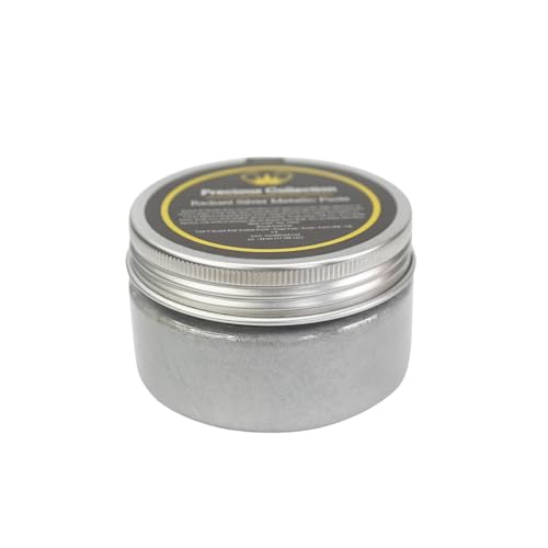Posh Chalk PCP0012 Metallic Precious Paste - Radiant Silver 110ml - Shimmery High Pigmentation + Depth - Self Sealing - DIY Craft Upcycling Furniture Paint - Indoor + Outdoor Use - color: Radiant Silver