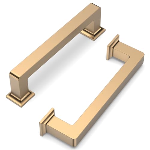 FILTA Cabinet Handles 3.75 Inch 10 Pack Cabinet Pulls for Kitchen Champagne Bronze Metal Drawer Pulls Modern Cabient Hardware Cupboard Handles - color: Champagne Bronze, size: 3.75 inch Hole Center, style: 10-Pack