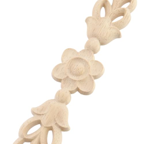 Wood Carved Onlays Appliques (Style9,4 pcs) - style: Style9,4 pcs