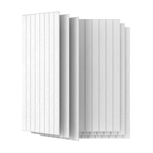 6 Pack 47.2"x23.6" Acoustic Panels, Sound Absorbing Panels, White - color: White, size: 47.2" x 23.6"