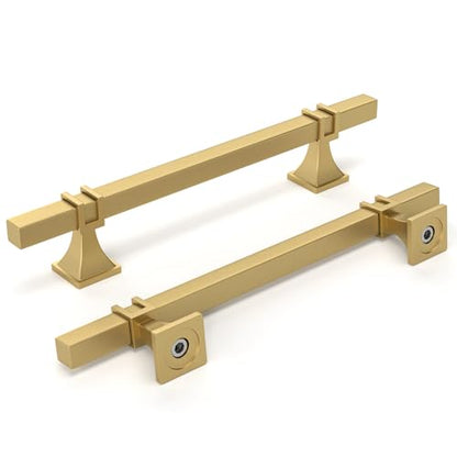 homdiy Gold Cabinet Pulls 5 Inch Brushed Gold Cabinet Pulls 24 Pack - color: Matte Gold, size: 5 Inch(128mm) Hole Centers