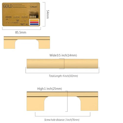 Amerdeco 10 Pack Champagne Bronze Cabinet Pulls 3 Inch(76MM) Hole Centers Kitchen Cabinet Handles Hardware Kitchen Handles for Cabinets Cupboard Handles Drawer Pulls ZH0026 - color: Champagne Bronze, size: 3"/76MM Hole Center, style: 10 Pack