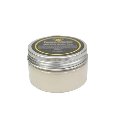Posh Chalk PCP0011 Metallic Precious Paste - White Gold 110ml - Shimmery High Pigmentation + Depth - Self Sealing - DIY Craft Upcycling Furniture Paint - Indoor + Outdoor Use - color: White Gold