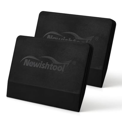 NEWISHTOOL Soft Silicone Small Squeegee for Vinyl, 2 PCS Rubber PPF Tool - color: Black