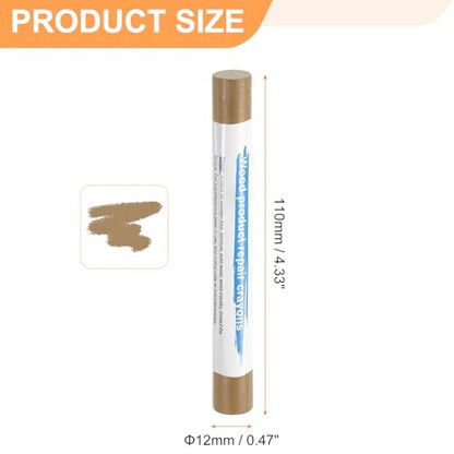 HARFINGTON 5pcs Wood Filler Sticks Wooden Wax Touch Up Furniture Repair Crayons for Scratch Hole Wood, Gold Oak - color: Gold Oak