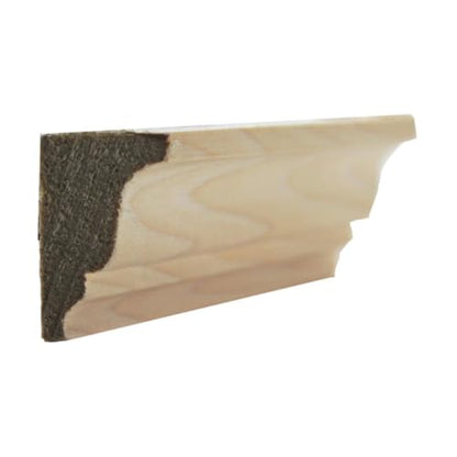 EWSC16 Solid Crown 1-3/8" High x 1" Deep Moulding. Unfinished, Poplar, 42" - color: Poplar, size: 42 inches