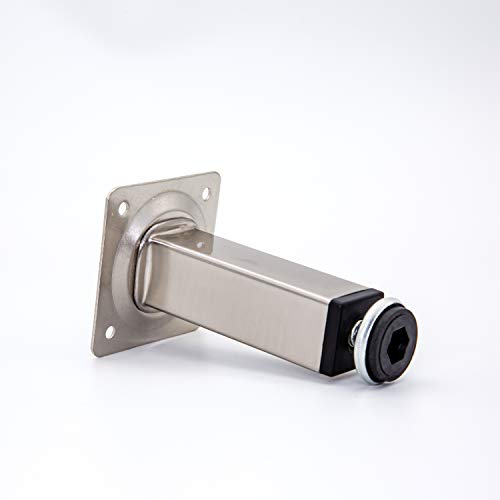 HUAYY Shiny Metal Adjustable Legs | Furniture,cabinets,Table levelers feet | Leveling Foot and Screw mounting Package (Nickel Plating) - color: Nickel Plating