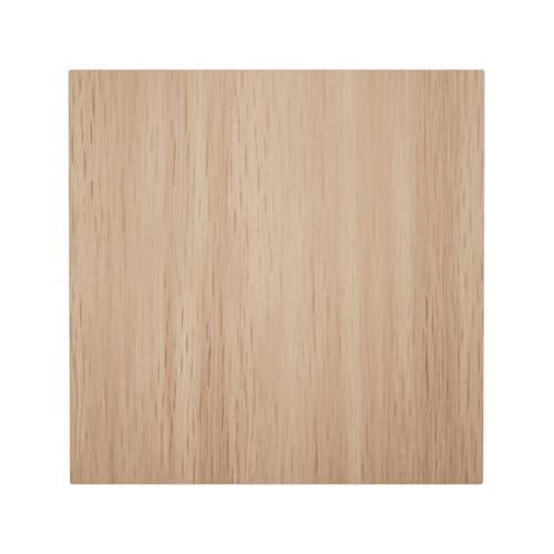 3 1/2" W x 3 1/2" H x 7/8" P Americraft Solid Hardwood Stain Grade Bullseye Rosette with Squared Edge, Red Oak - color: Red Oak, size: 3.5-in. W x 3.5-in. H