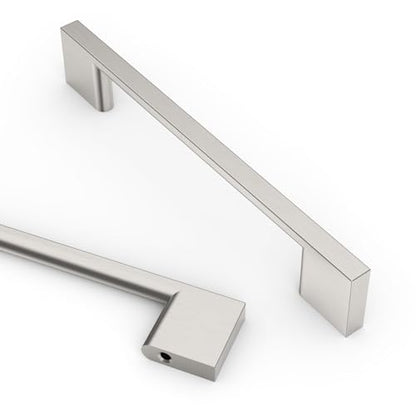 Asidrama 10 Pack 5 Inch(128mm) Brushed Satin Nickel Kitchen Cabinet Handles, Cabinet Pulls Kitchen Cabinet Hardware for Cupboard Drawer Pulls - color: Brushed Satin Nickel, size: 5" Hole Center(128mm), style: 10 Pack