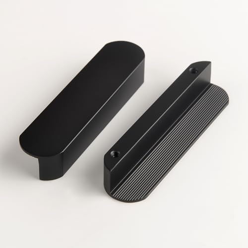 5 Pack Matte Black Kitchen Cabinet Handles 3 Inch(76mm) Hole Center Modern Drawer Pulls Furniture Handles Vanity Pull Closet Door Handle Kitchen Hardware - color: Black-5 Pack, size: 3 Inch(76mm)