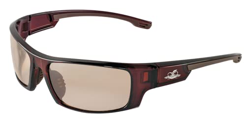 GGS Dorado Sunglasses with Blue Light Blocking, Scratch-Resistant Lenses - color: Indoor/Outdoor Copper Lens, Crystal Brown Frame, style: Precision Lens