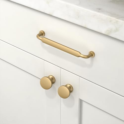 10 Pack Champagne Bronze Cabinet Pulls 5 Inch(128mm) Kitchen Cabinet Handles Cabinet Hardware for Drawer Pulls - color: Champagne Bronze, size: 5" Hole Center