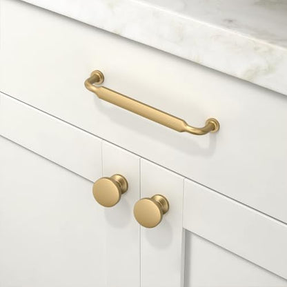 10 Pack Champagne Bronze Cabinet Pulls 5 Inch(128mm) Kitchen Cabinet Handles Cabinet Hardware for Drawer Pulls - color: Champagne Bronze, size: 5" Hole Center