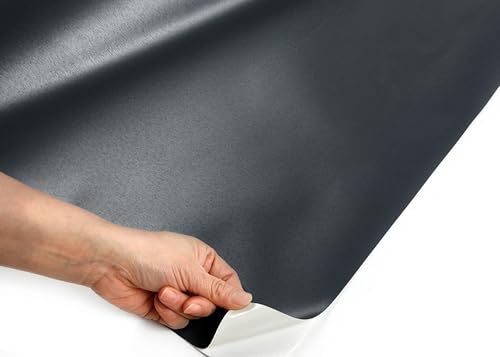 ROSEROSA Peel and Stick Brushed Faux Metal Architectural Film Self-Adhesive Vinyl Film Wallpaper Door Wrap Counter Top Border Mirror Molding Trim ED152 - size: 39.3"(W) X 98.4"(L)