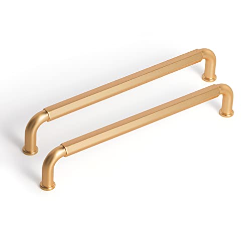 Goo-Ki 6 Pack 6-1/4 Inch （160mm） Hole Center Cabinet Pulls Dark Champagne Bronze Zinc Alloy Kitchen Drawer Pulls Drawer Handles 6.7 Inch Length 2201-CB-160 - color: Dark Champagne Bronze, size: 6-1/4 inch Hole Centers